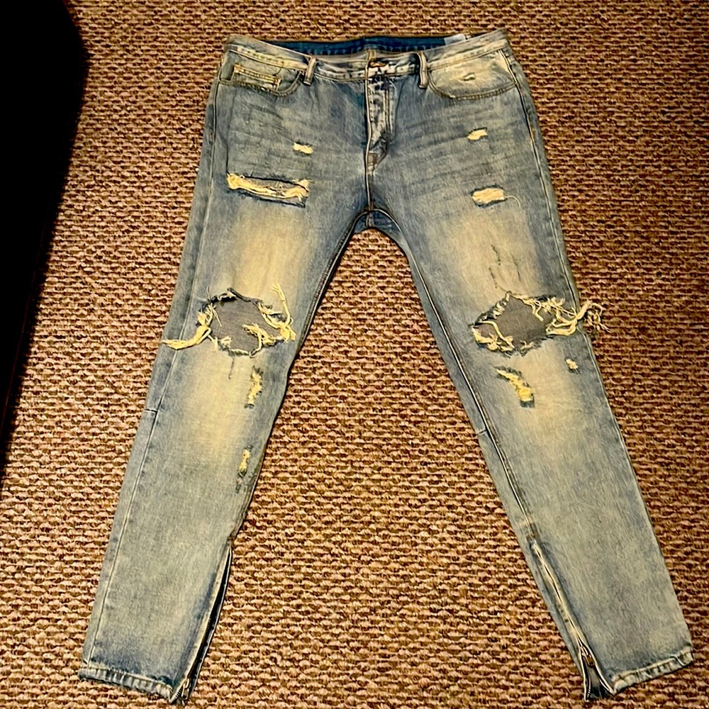 MNML  Light blue mens jeans